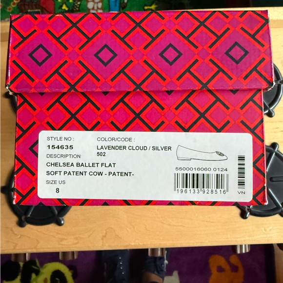 New Tory Burch Light Purple Bag and Flats Set Size 8 - Picture 13 of 16